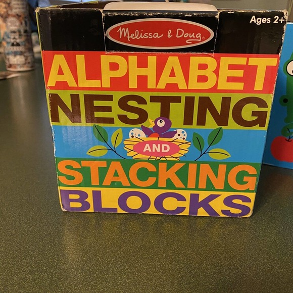 Melissa & Doug Toys Melissa Doug Deluxe Piece Alphabet Nesting And